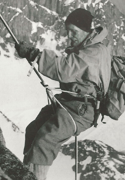 Jean Robert Weber (aka Grandpa) performed the first ascent of Mt. Asgard as well as other first ascents in the Arctic Cordillera.
