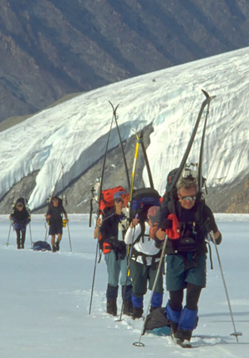 Richard Weber (aka Dad) and Josee Auclair (aka Mom) begin trekking in the Arctic.